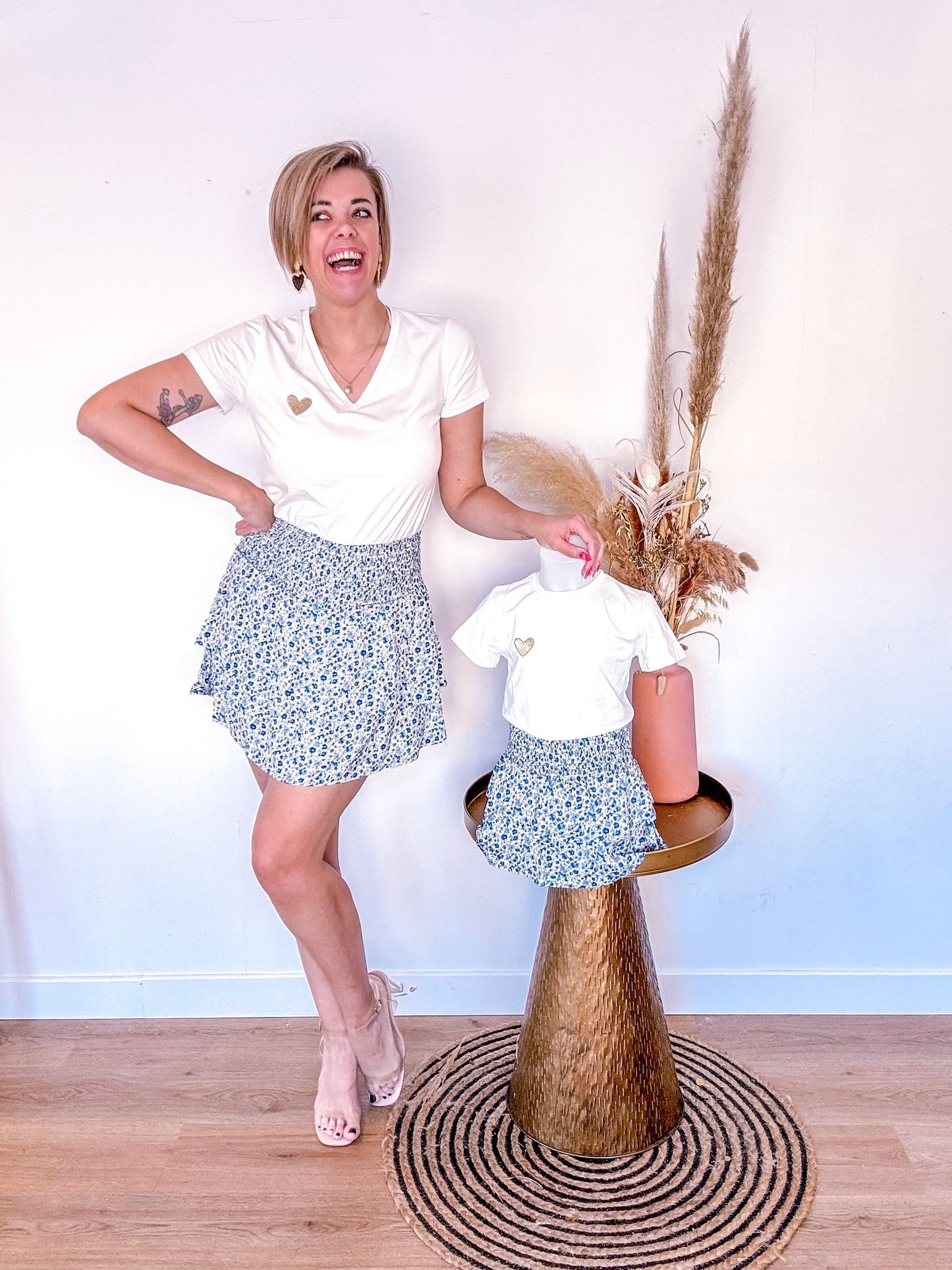 Mommy Rok/short met bloemenprint
