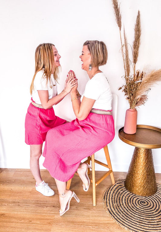 Mommy rok tetra roze