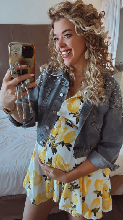 Mommy Jeansjas parels