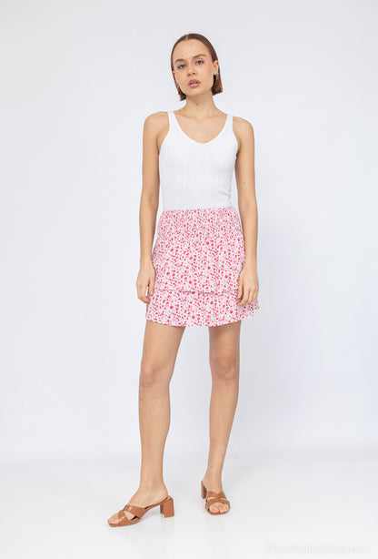 Mommy Rok/short met bloemenprint Roze