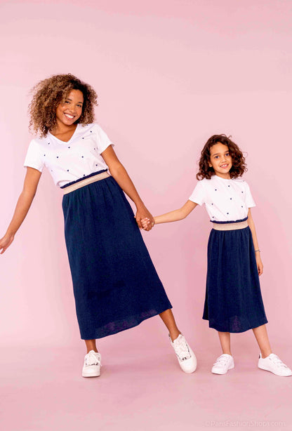 Mini Rok Tetra blauw